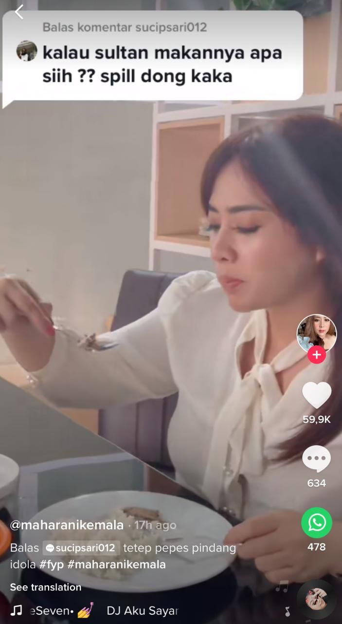 5 Momen 'Sultan' Maharani Kemala Kulineran, Jajan Steak Rp 23 Juta!