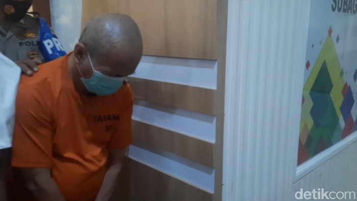 Konferensi pers guru ngaji cabul di Jakarta Utara (Yogi Ernes/detikcom)