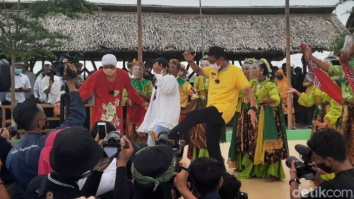 Menparekraf Sandiaga Uno di Desa Wisata Denai Lama