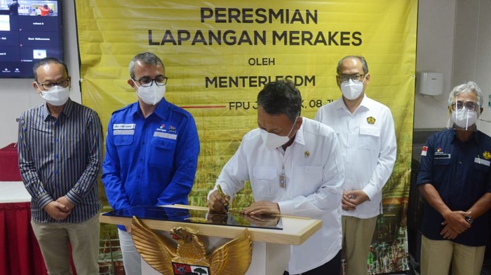 Proyek pengembangan Lapangan Merakes di Wilayah Kerja East Sepinggan dibangun dengan investasi senilai US$ 1,3 miliar.