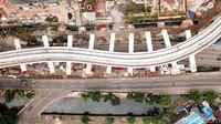 Rencananya seluruh jalur dan kereta LRT Jabodebek akan dioperasikan secara serentak pada Juli 2022. Grandyos Zafna/detikcom.