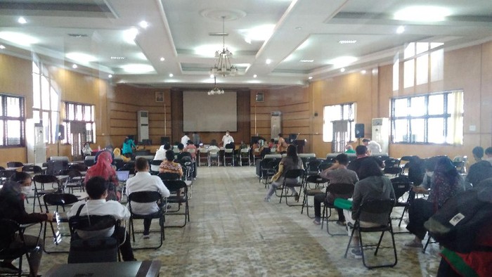 Suasana di Kantor Disdik Sumut (Datuk-detikcom)