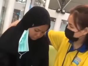 Viral ABG Nangis di Bandara Jambi, Jual Motor Ayah demi Temui Teman Mabar