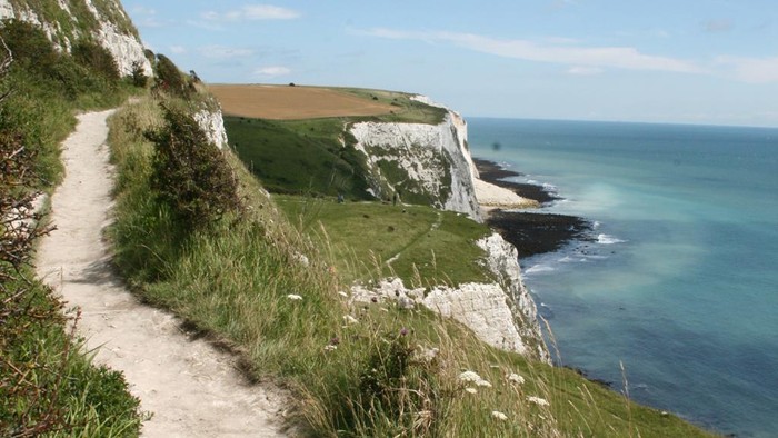 White Cliffs di Kent, Inggris