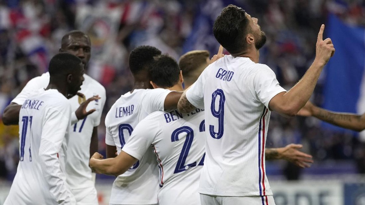 Isu perselisihan Olivier Giroud dan Kylian Mbappe terpa Prancis jelang Euro 2020 (Foto: AP/Francois Mori)