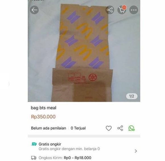 Wow! Kemasan BTS Meal Dijual Online Seharga Rp 600 ribu