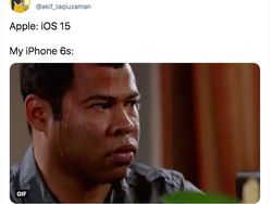 Meme Kocak iPhone 6S Nggak Kuat Dapat iOS 15