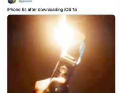 Meme Kocak iPhone 6S Nggak Kuat Dapat iOS 15