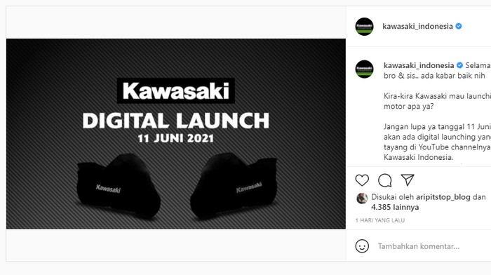 Motor baru Kawasaki meluncur 11 Juni 2021