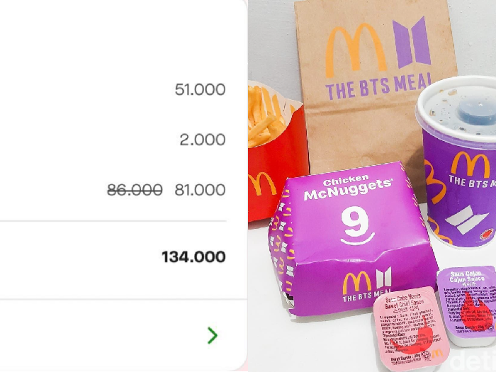 Ongkir BTS Meal Demi Dapat BTS Meal, ARMY Ini Rela Bayar Ongkir Lebih Mahal dari Harga Makanannya