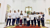 Ini adalah momen Yasonna bersama keluarga dalam acara Family Gathering Kabinet Kerja di Istana Kepresidenan Bogor, Minggu, 4 Agustus 2019. Foto: Yasonna Laoly.com