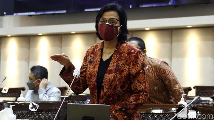 Rapat Bareng Komisi XI DPR, Sri Mulyani Bahas Apa? Menteri Keuangan Sri Mulyani Indrawati hadir dalam rapat kerja bersama Komisi XI DPR RI. Rapat itu membahas pagu indikatif Kementerian Keuangan dalam RAPBN 2022