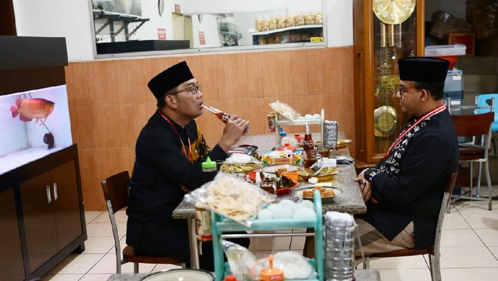 Anies dan RK saat sarapan bersama (Foto: Istimewa)