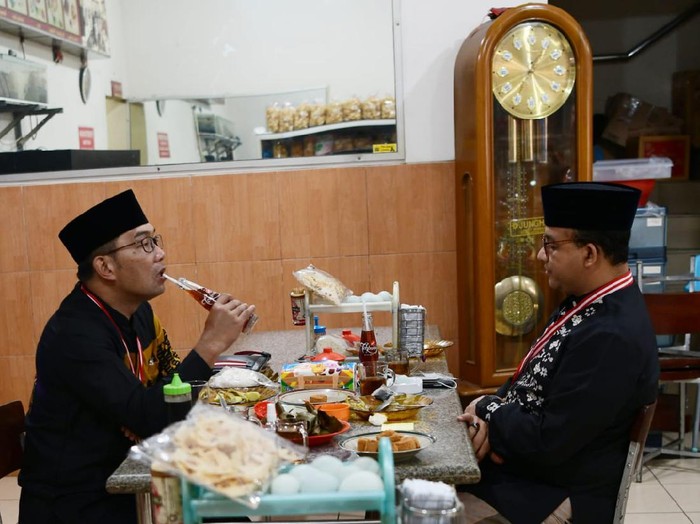 Anies dan RK saat sarapan bersama (Foto: Istimewa)