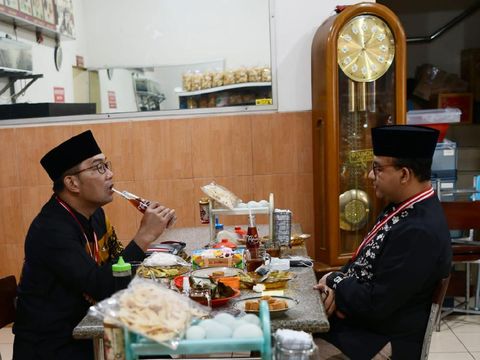 Anies dan RK saat sarapan bersama (Foto: Istimewa)