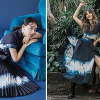 Nia Ramadhani sempat bikin heboh karena diduga mengenakan dress batik celup buatan lokal. Ia dinilai anggun dan elegan. Nyatanya, dress tersebut keluaran Dior yang juga dikenakan bintang drama Korea Descendants of the Sun, Kim Ji Won. Foto: dok Harpers Bazaar Korea, dok Rio Motret