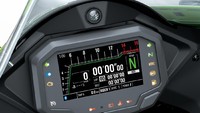 Sementara dari sisi fitur, antara lain ada Economical Riding Indicator, Electronic Cruise Control. Electronic Throttle Valves, Kawasaki engine Brake Control, Kawasaki Cornering Management Function (KCMF), Kawasaki Launch Control Mode (KLCM), dan Kawasaki Quick Shifter (KQS). Foto: Dok. Kawasaki Motor Indonesia (KMI)