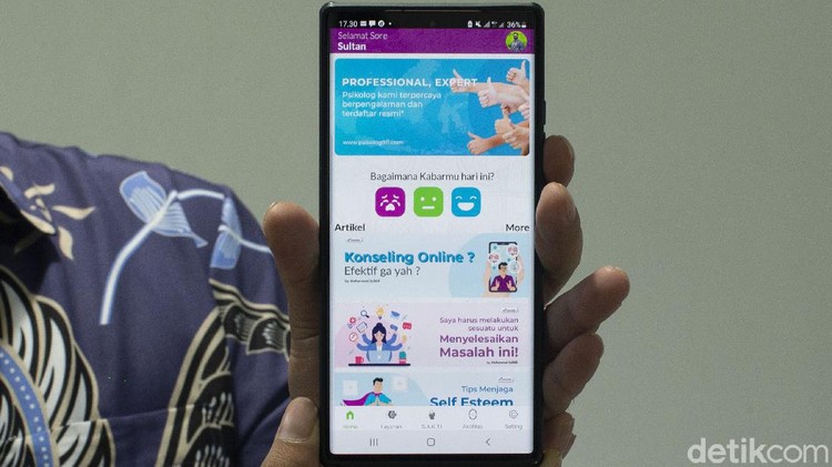 Keren! Konsultasi Psikologi Kini Bisa Pake Aplikasi Adanya pandemi COVID-19 turut menambah masalah pada kesehatan mental masyarakat yang ingin berkonsultasi dengan psikolog kini dapat menggunakan aplikasi salah satunya Psikolog 911.