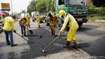 Asyik, Jalan Berlubang di Marunda Diperbaiki