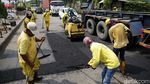 Asyik, Jalan Berlubang di Marunda Diperbaiki