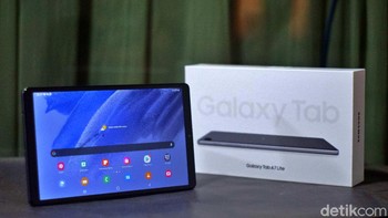 Harga Galaxy Tab A7 Lite Rp 2.499.000. Foto: Adi Fida Rahman/detikINET