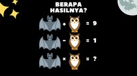Tebak dulu nilai kelelawar dan burung hantu.