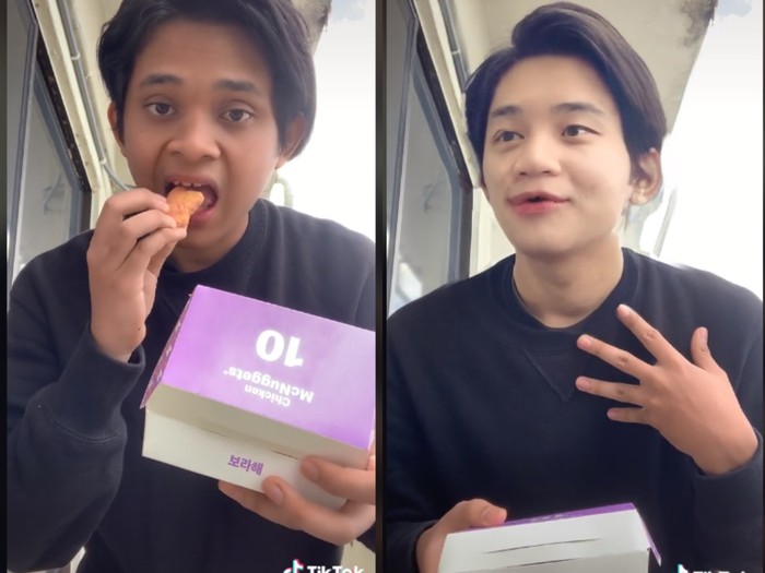 Ngakak! Pria Ini Berubah jadi Oppa Korea saat Makan BTS Meal
