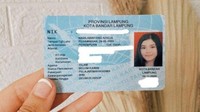 Senyum manis Nabila Bintang terlihat di foto KTP miliknya. Foto: Instagram