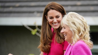 9 Momen Akrab Kate Middleton dan Jill Biden, Gaya Serasinya Jadi Sorotan