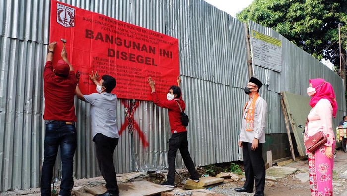 Rumah mewah di Menteng disegel (Dok Pemprov DKI Jakarta)