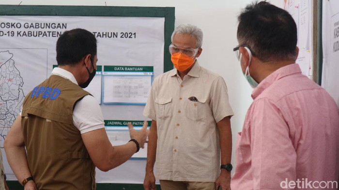 Gubernur Jawa Tengah Ganjar Pranowo di Kudus, Minggu (13/6/2021).