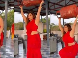 Perkasa! Wanita Ini Jago Angkat Tabung Gas Buat Masak