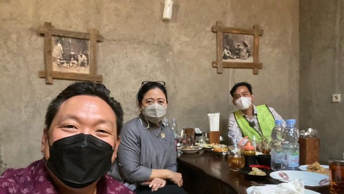 Puan Maharani bertemu Gibran Rakabuming Raka (Foto: Instagram Charles Honoris)