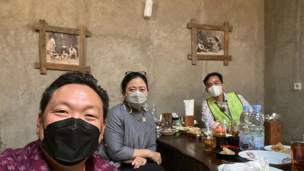 Puan Maharani bertemu Gibran Rakabuming Raka (Foto: Instagram Charles Honoris)