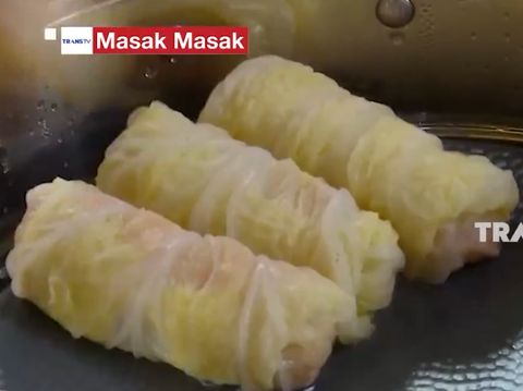 Resep Sawi Gulung Isi Ayam