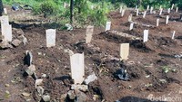 Karena keterbatasan tenaga, saat ini TPU Cikadut hanya menerima pemakaman jenazah asal Kota Bandung.