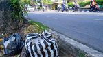 Duh! Sampah Liar Dititipkan di Sepanjang Jalan Protokol Kota Klaten