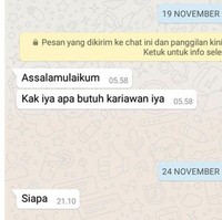 Ada-ada saja memang kelakuan para netizen. Dia yang nanya lowongan kerja, dia juga yang lupa. Bikin pusing tujuh keliling deh yang kayak gini. Foto: instagram.com/@duhreceh.id