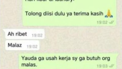 7 Chat Nanya Loker Ini Endingnya di Luar Ekspetasi, Bikin Senyum Tipis