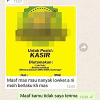 Baru bertanya sudah langsung nggak diterima nih. Makanya lain kali kalau mau tanya mending yang sopan biar endingnya nggak kayak gini. Foto: instagram.com/@duhreceh.id