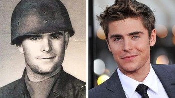 Zach Efron di masa lampau, adalah tentara. (Foto: Brightside)