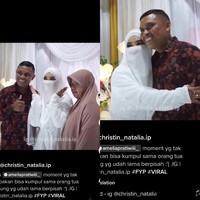 Cerita viral tersebut berawal dari akun TikTok @cristinnatalia.10. Dia memperlihatkan momen haru saat akad nikah dan foto kebersamaan bersama ayah tercinta. Salah satu hal terberat yang aku dan ayahku rasakan ketika ayahku bisa menikahkan anak orang lain di gereja. Tapi tidak bisa menikahkan putrinya sendiri dikarenakan perbedaan agama kami, tulis akun TikTok @cristinnatalia.10. Foto: Dok. Tangkap layar akun TikTok @cristinnatalia.10.