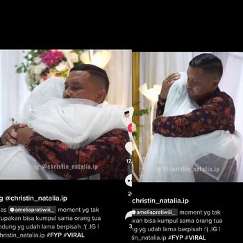 Kisah viral momen haru wanita bercadar ini menikah dan dihadiri oleh bapaknya seorang pendeta.