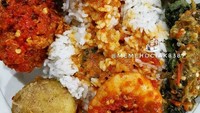 Restoran Padang juga ada di Yogyakarta. Restorannya dikenal bernama Nasi Padang Murah. Harga seporsi nasi Padang disini berkisar Rp 3.500 hingga Rp 14 ribu. Foto: Instagram @memehociak8387.official