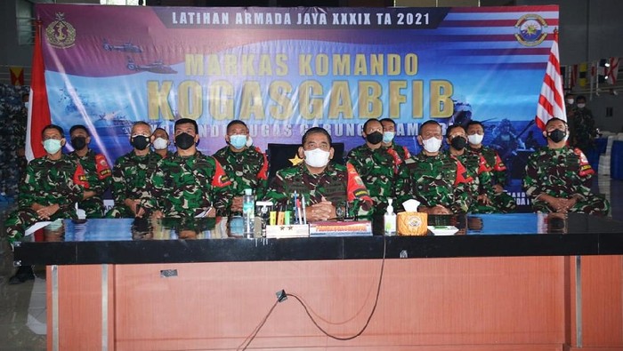 Panglima Komando Armada I, Laksda TNI Abdul Rasyid K hadiri pembukaan Latihan Armada Jaya XXXIX Tahun Anggaran 2021