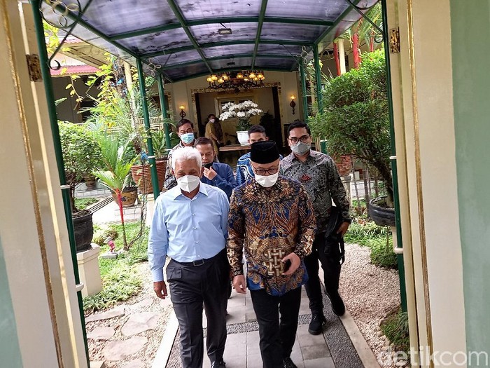 Para petinggi PAN datangi Sri Sultan HB X, Yogyakarta, Senin (14/6/2021).