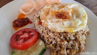 Selain itu untuk makanan, Piltik mengunggulkan nasi goreng andaliman. Seperti diketahui, andaliman adalah bahan wajib yang dipakai di makanan tradisional Batak. Foto: Putu Intan/detikcom