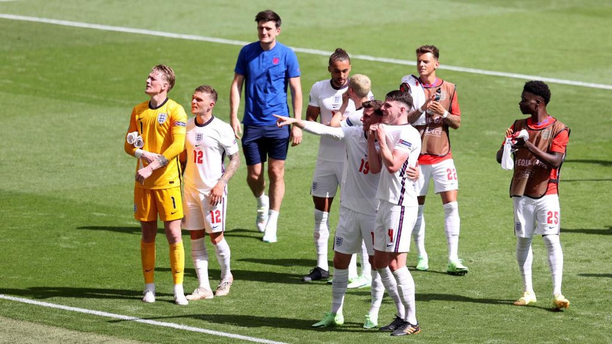 Inggris menang 1-0 atas Kroasia di laga pertama Grup D Piala Eropa 2020 (Foto: Getty Images/Catherine Ivill)