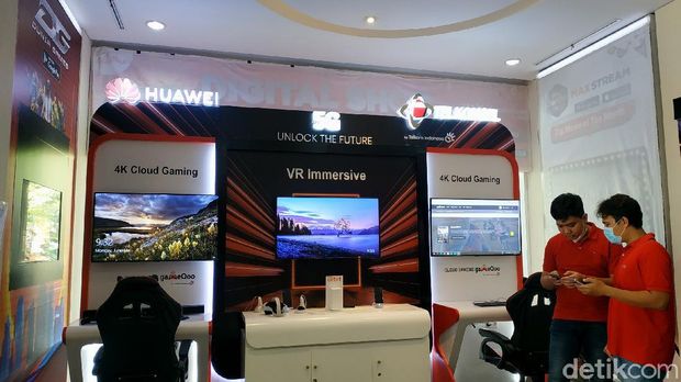 Uji Kualitas Jaringan 5G di Denpasar di Grapari Telkomsel Renon, Denpasar