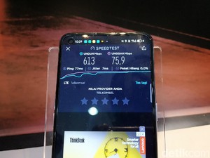 Tes Kecepatan 5G di Denpasar Tembus 613 Mbps